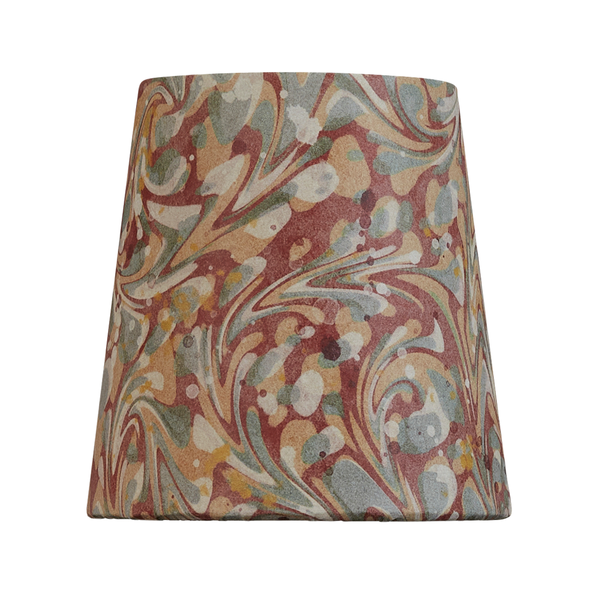 4" Clip-On Lampshade: Marble Terracotta