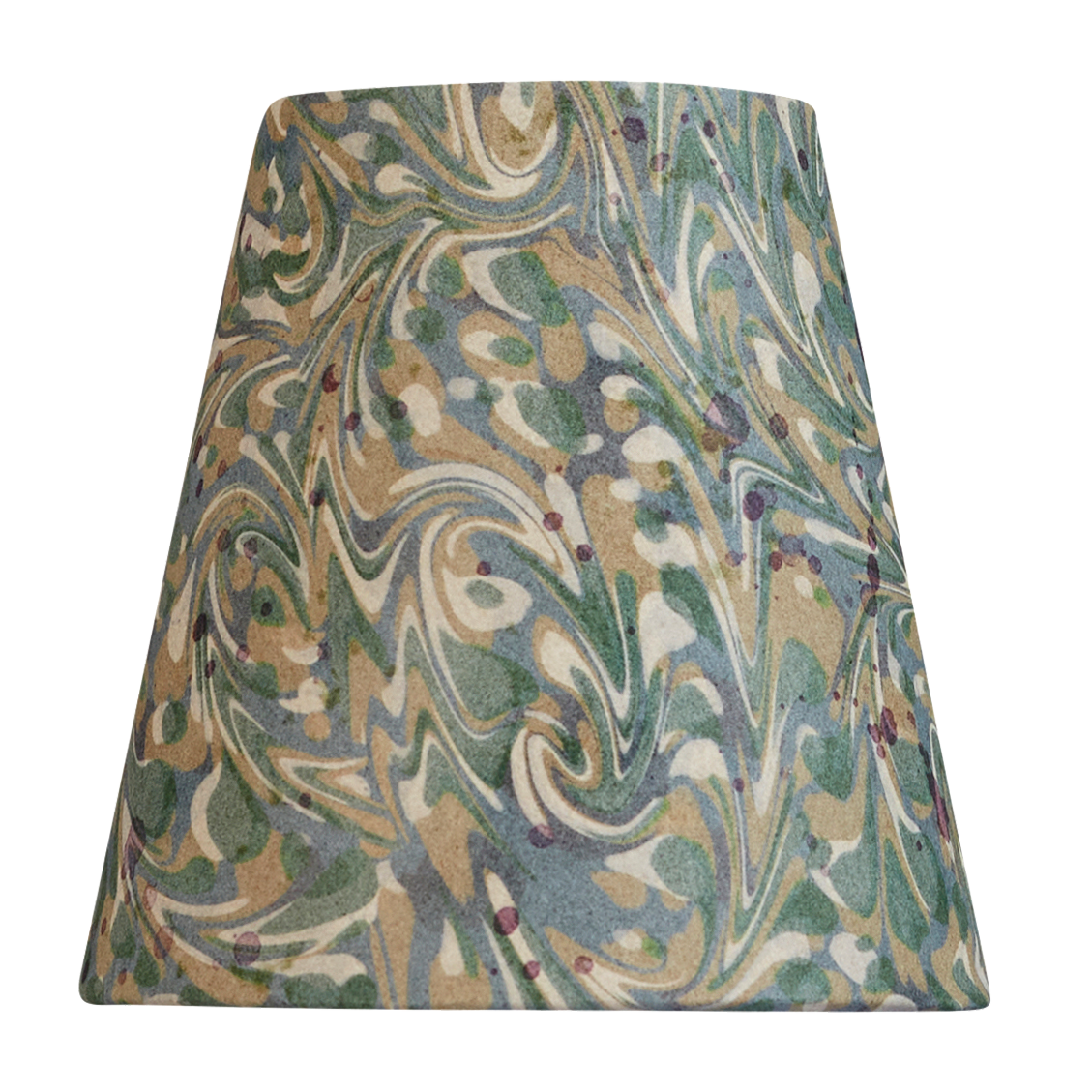 5" Clip-On Lampshade: Marble Aqua