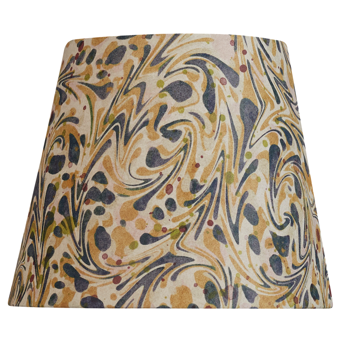 6" Clip-On Lampshade: Marble Harlequin