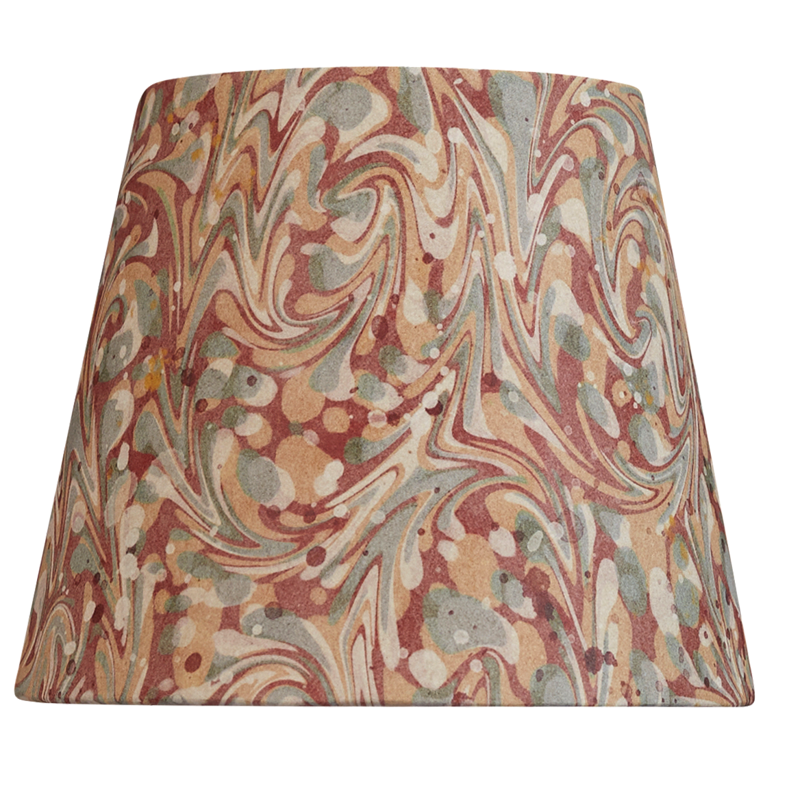 6" Clip-On Lampshade: Marble Terracotta