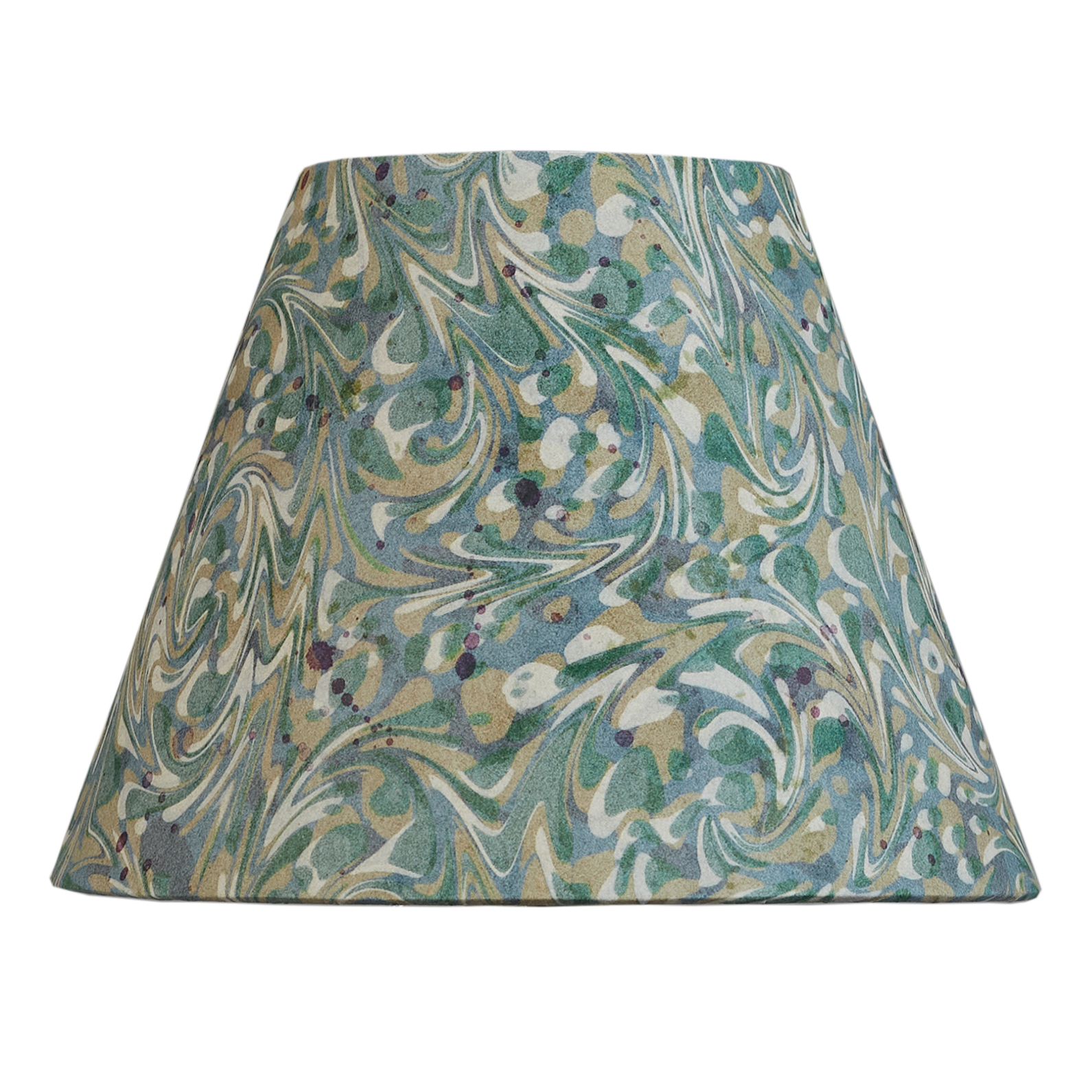 8" Lampshade: Marble Aqua