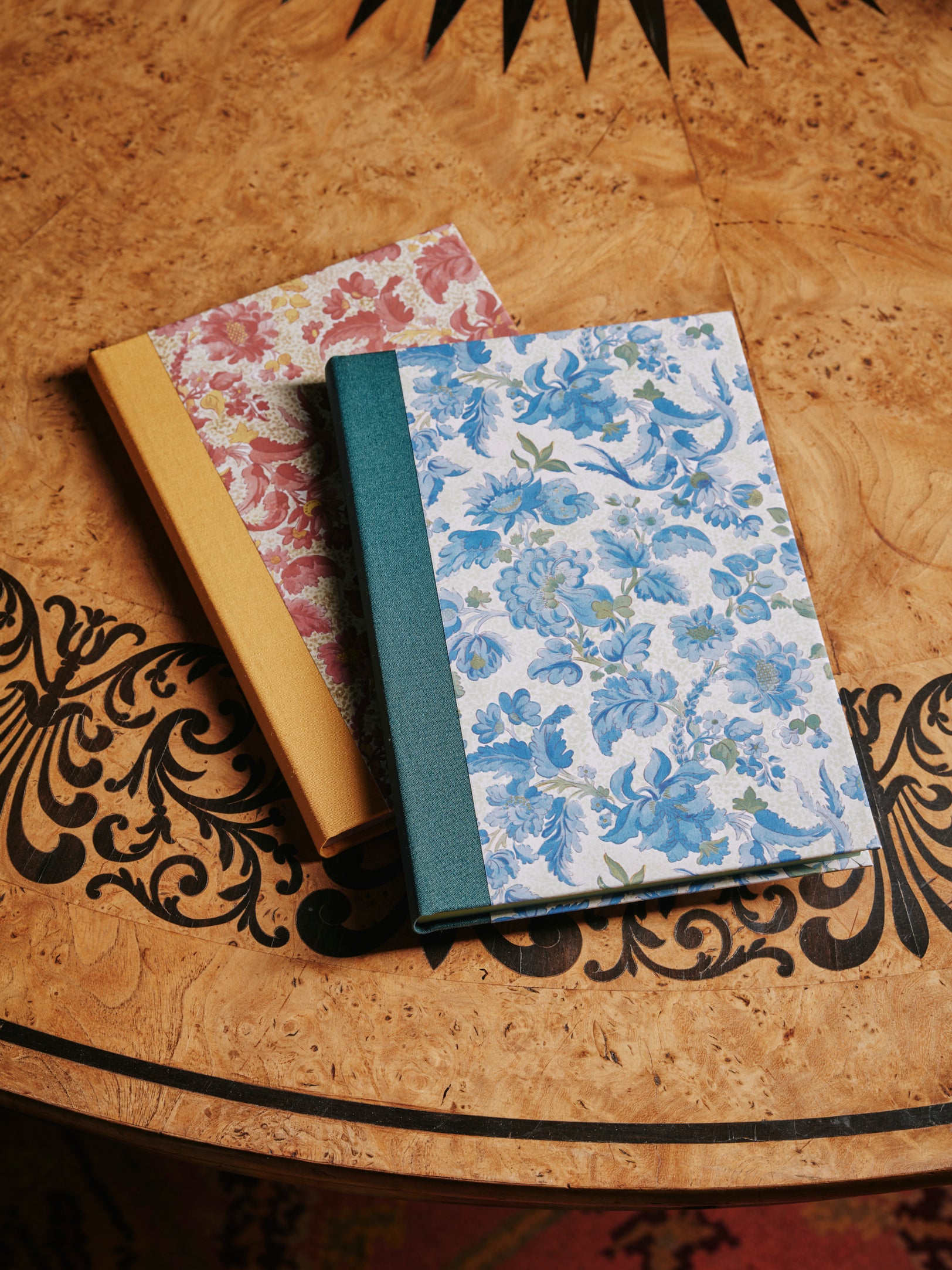 a group shot of The Kensington Paperie garthwaite blue notebook product