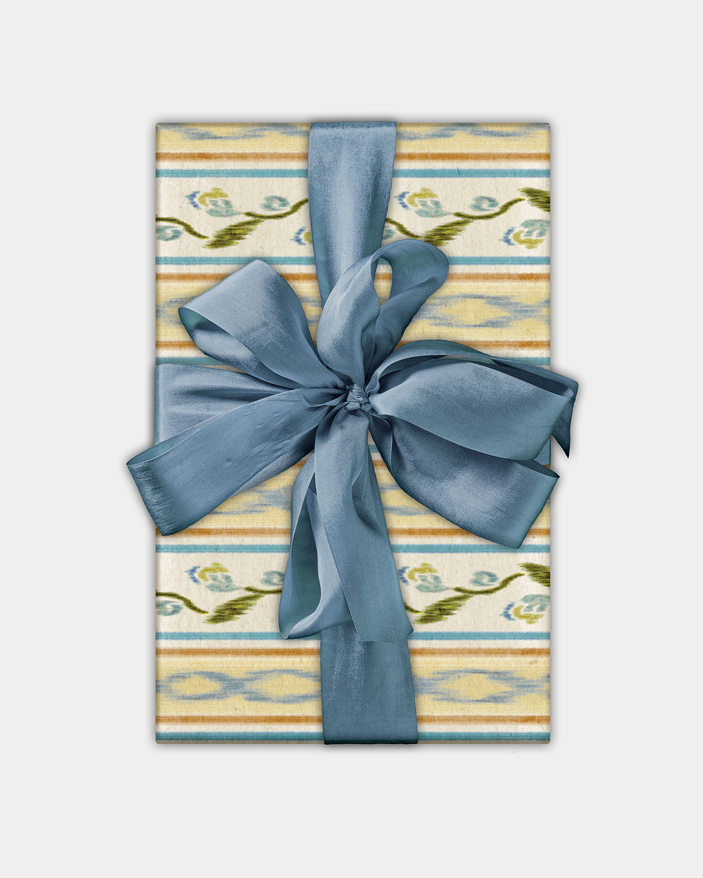 Wrapping Paper Roll: Ikat Azure
