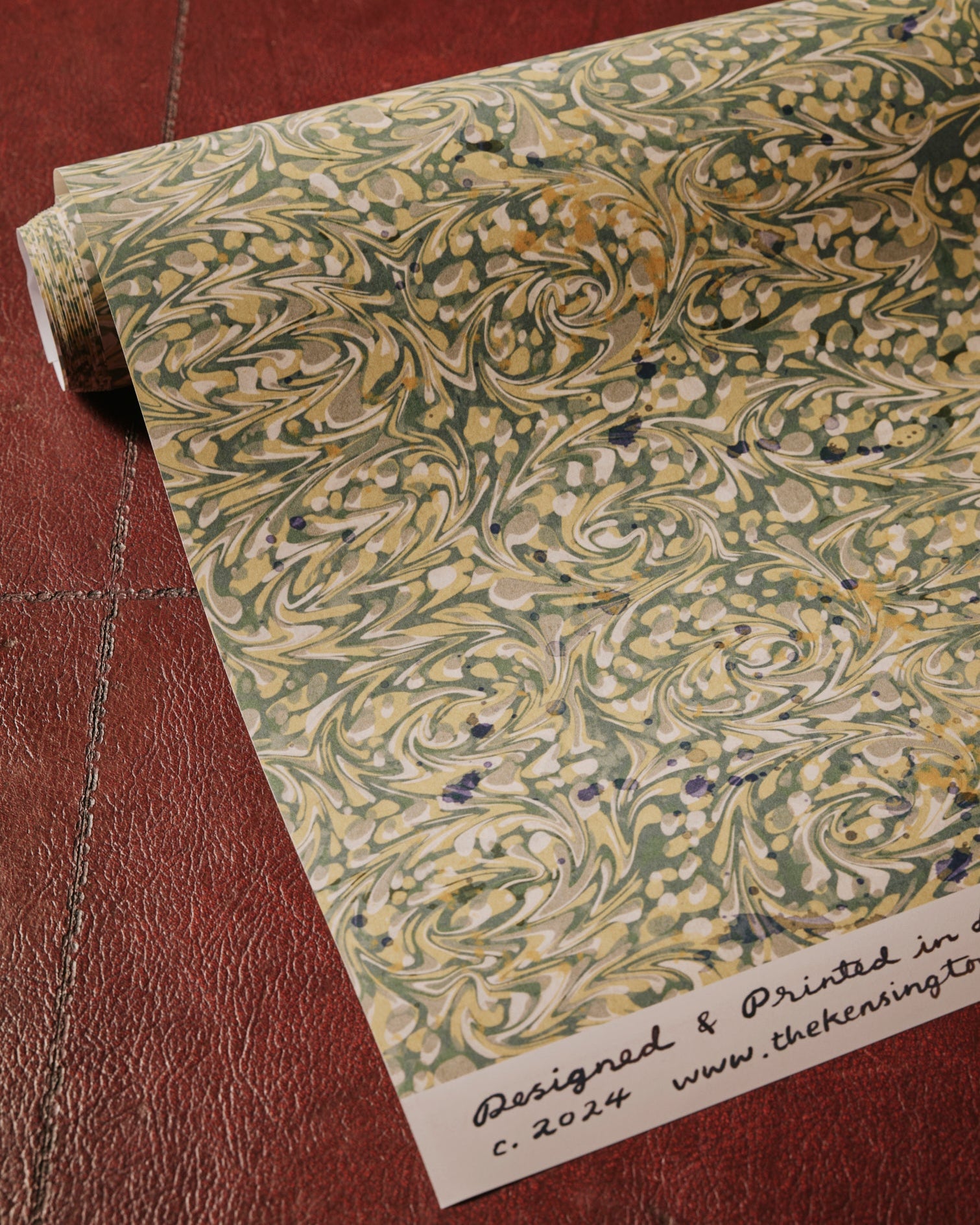 Wrapping Paper Roll: Marble Tiepolo