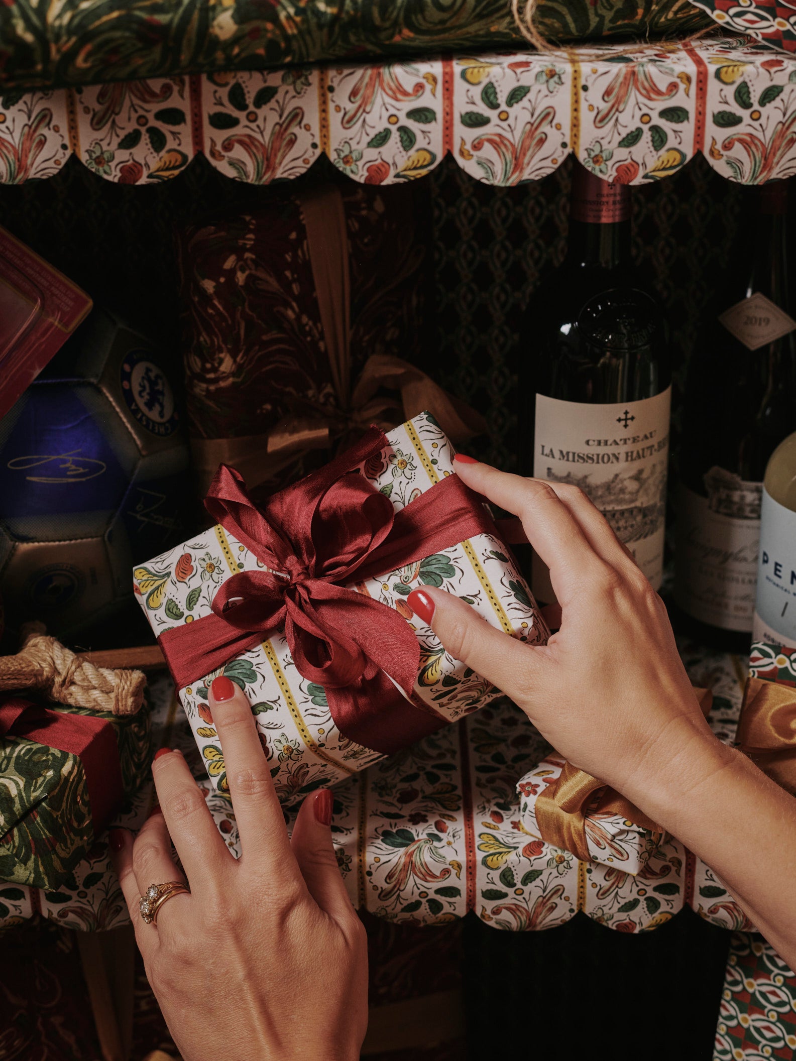 Christmas Gift Wrap Roll - Kitcombe Stripe