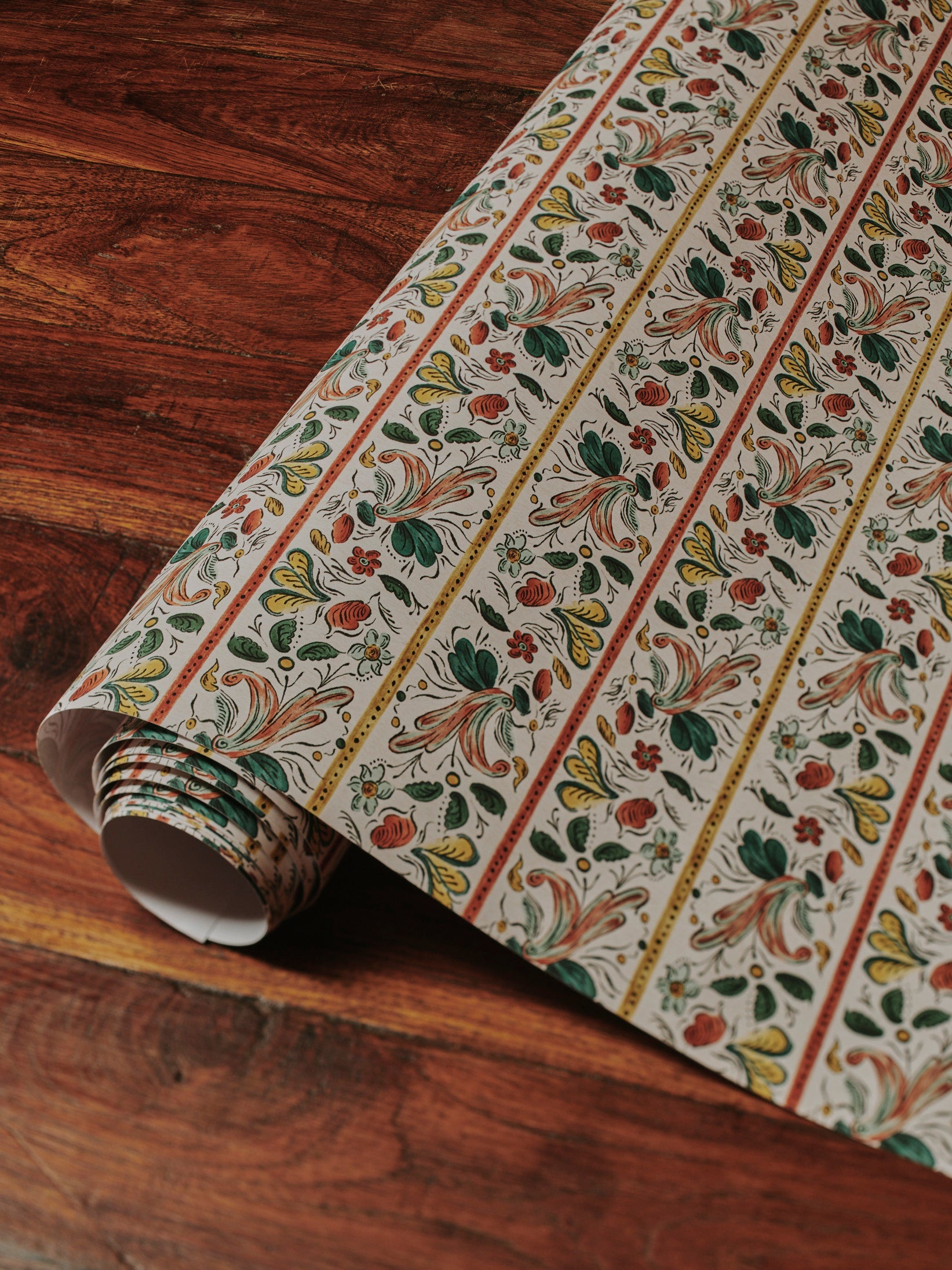Christmas Gift Wrap Roll - Kitcombe Stripe