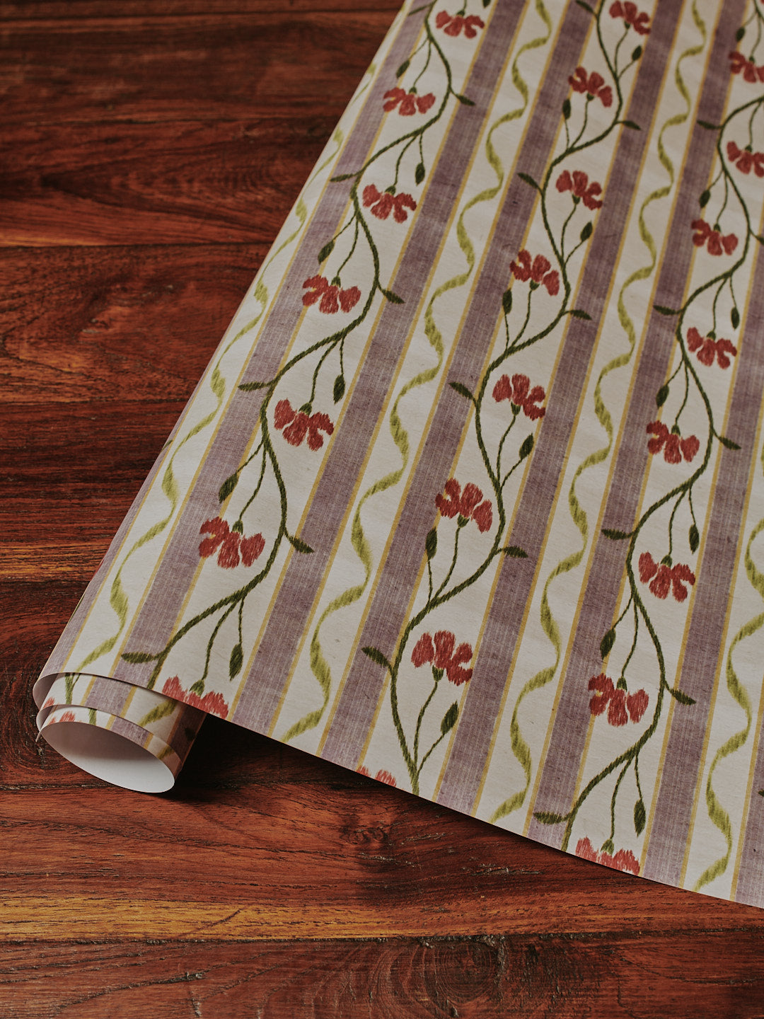 Gift Wrap Roll Ikat Rose