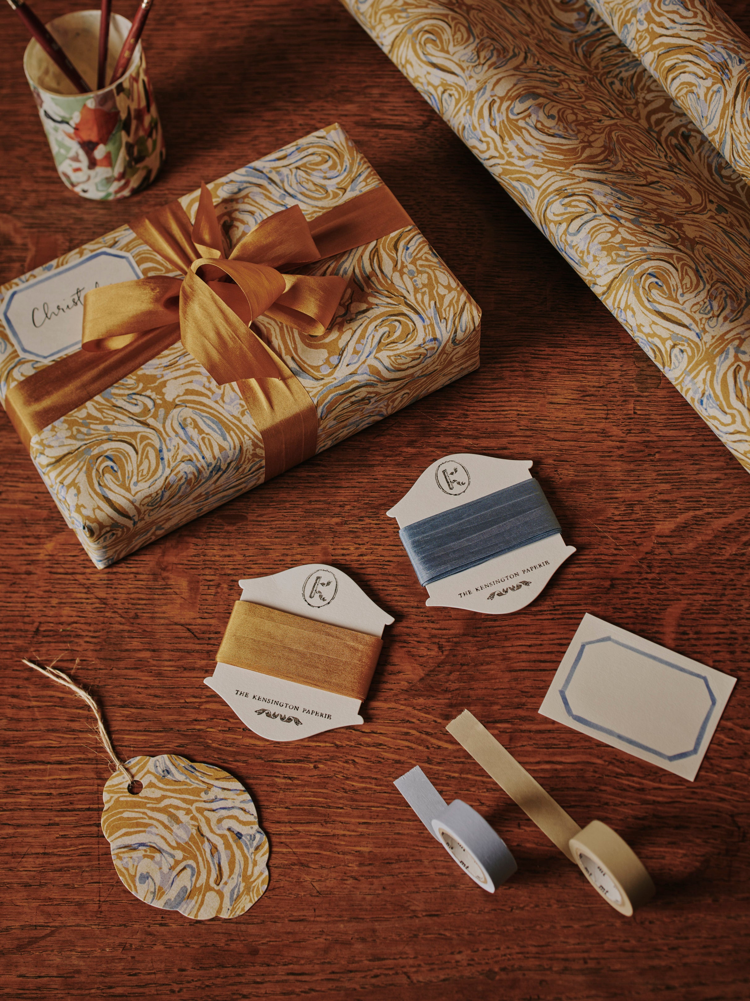 Marble Mustard Wrapping Kit