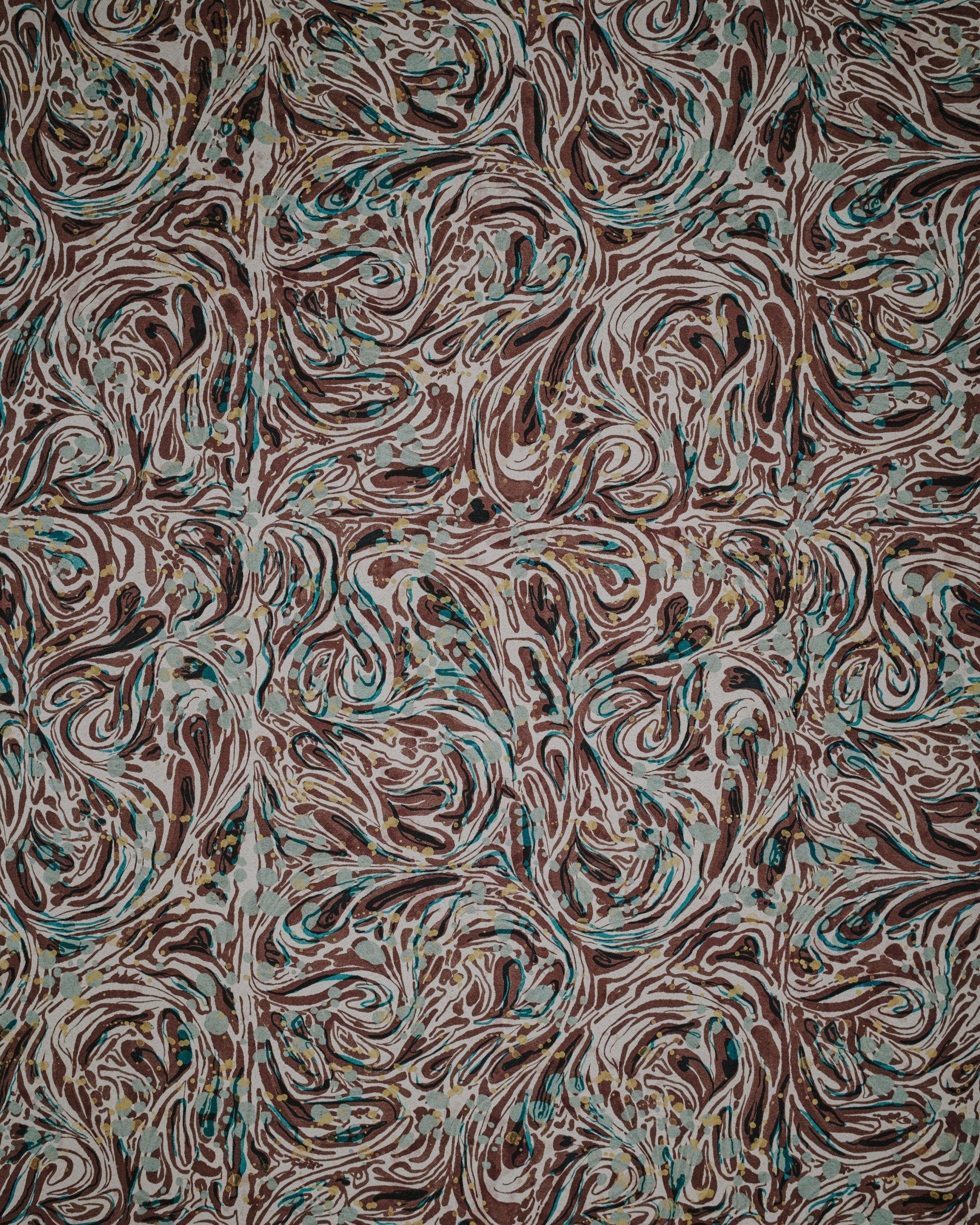 a flat shot of the Kensington Paperie marble chocolate