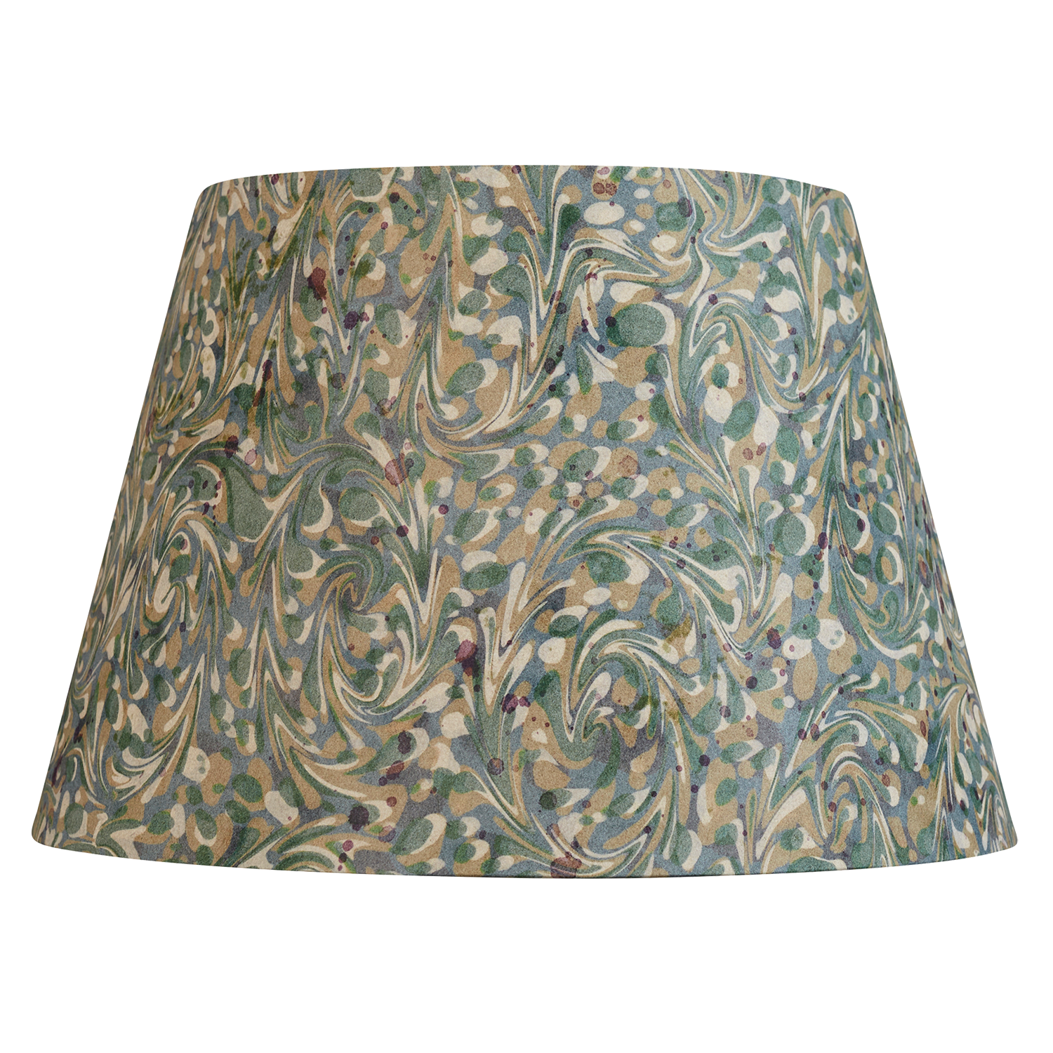 12" Lampshade: Marble Aqua