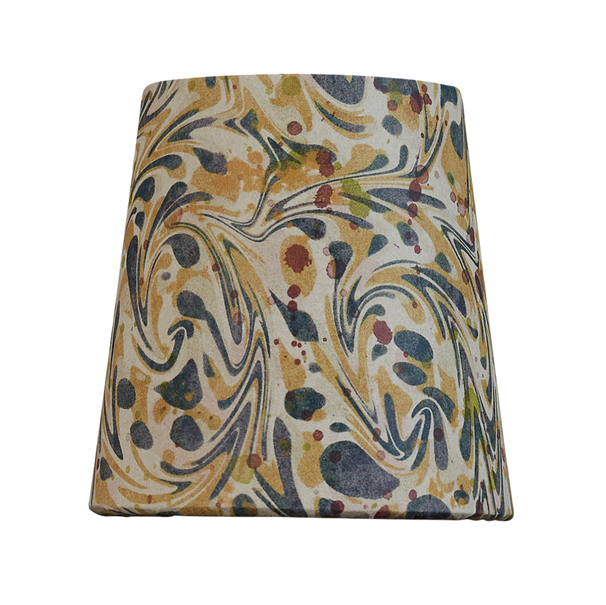 4" Clip-On Lampshade: Marble Harlequin