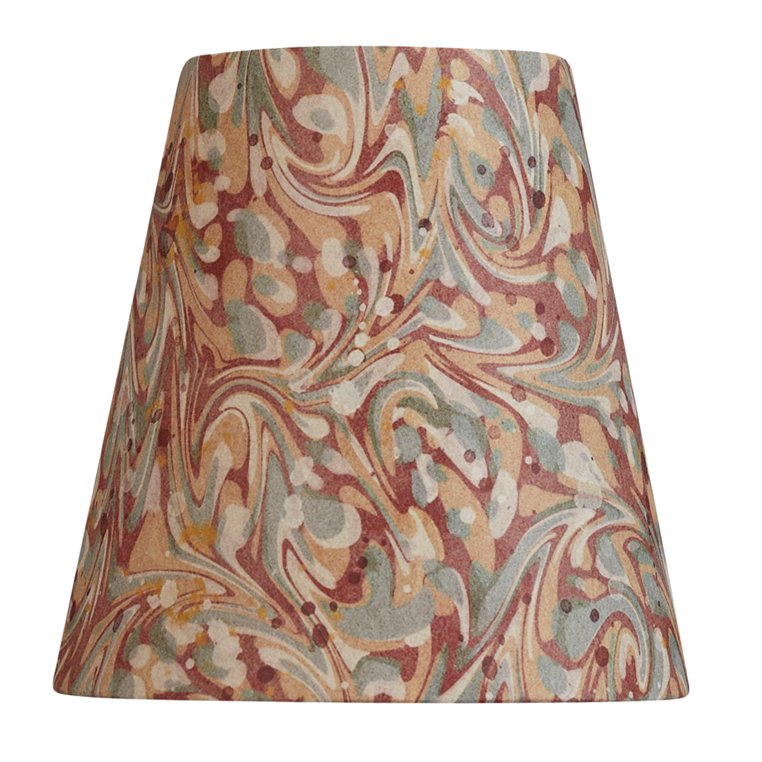 5" Clip-On Lampshade: Marble Terracotta