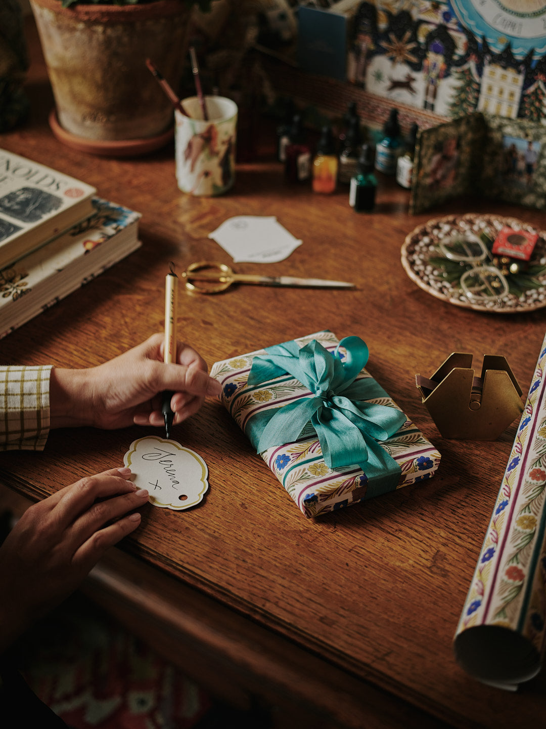 Gift Wrap Roll - Delft Stripe