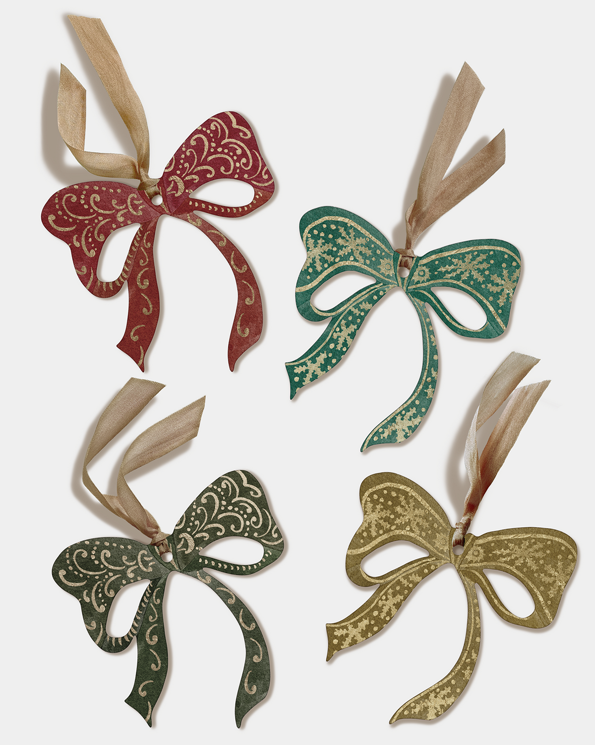 Set of 8 Gift Tags: Party Bows