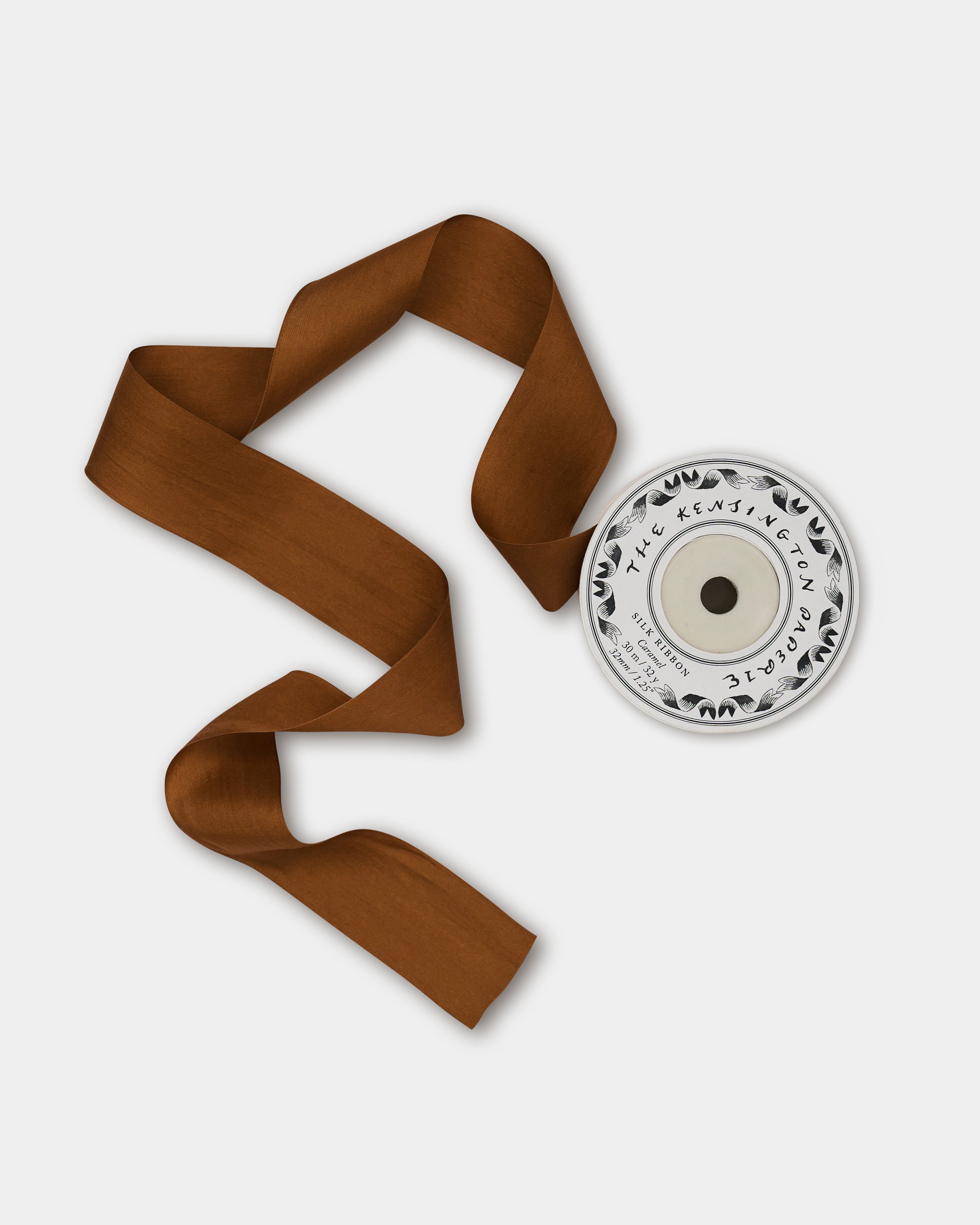30m Roll of Ribbon: Caramel