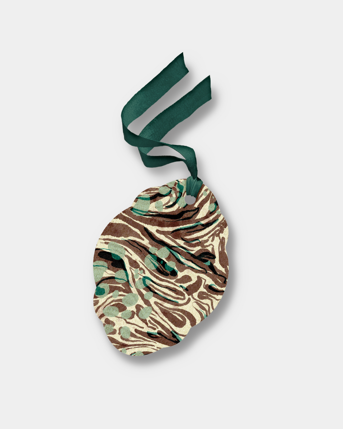 Set of 4 Gift Tags: Marble Chocolate