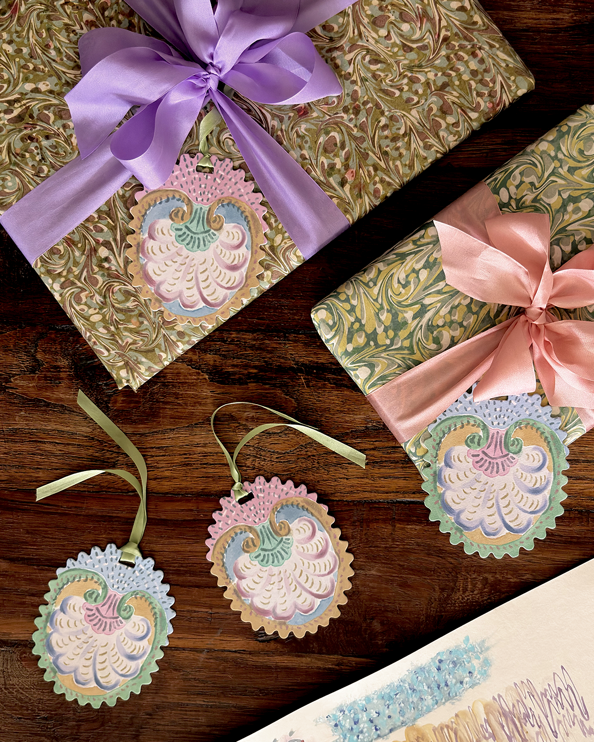 Set of 12 Shell Gift Tags - The Kensington Paperie