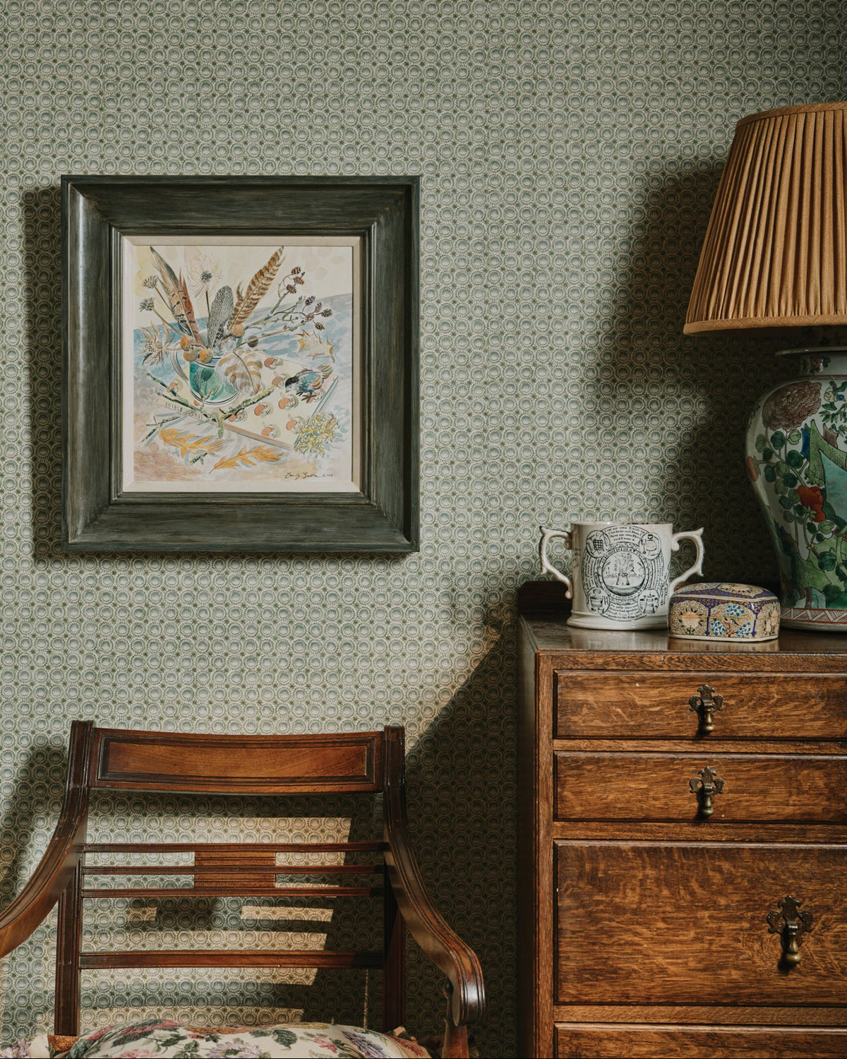 The Kensington Paperie Wallpaper in Pudding Pine