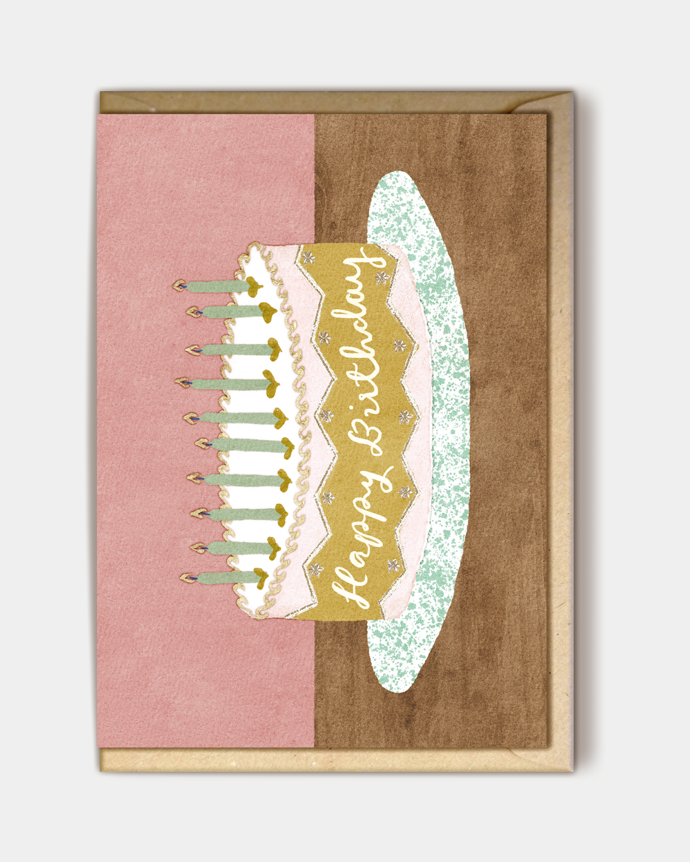 Birthday Card: Pink Cake
