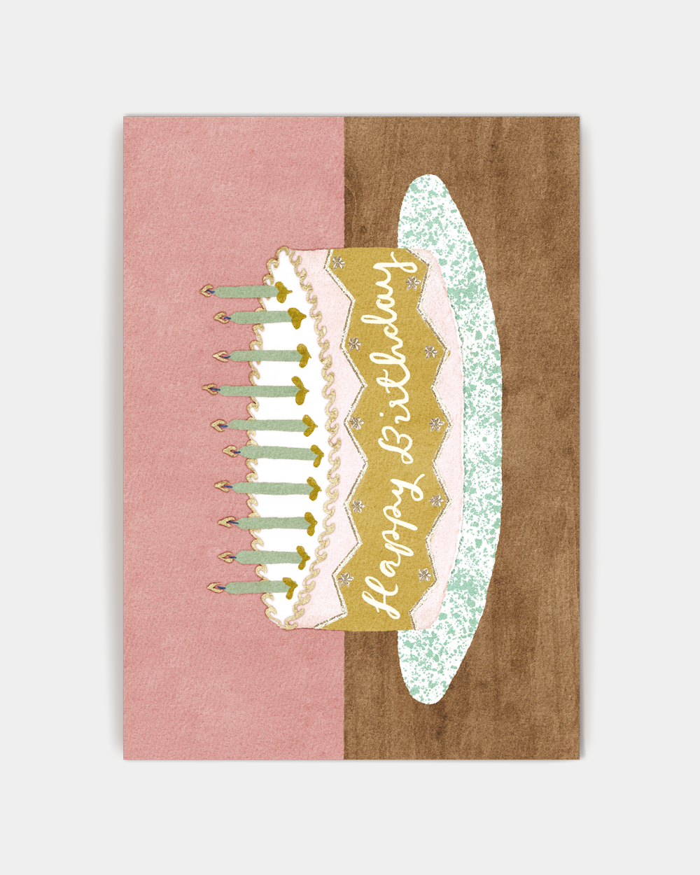 Birthday Card: Pink Cake