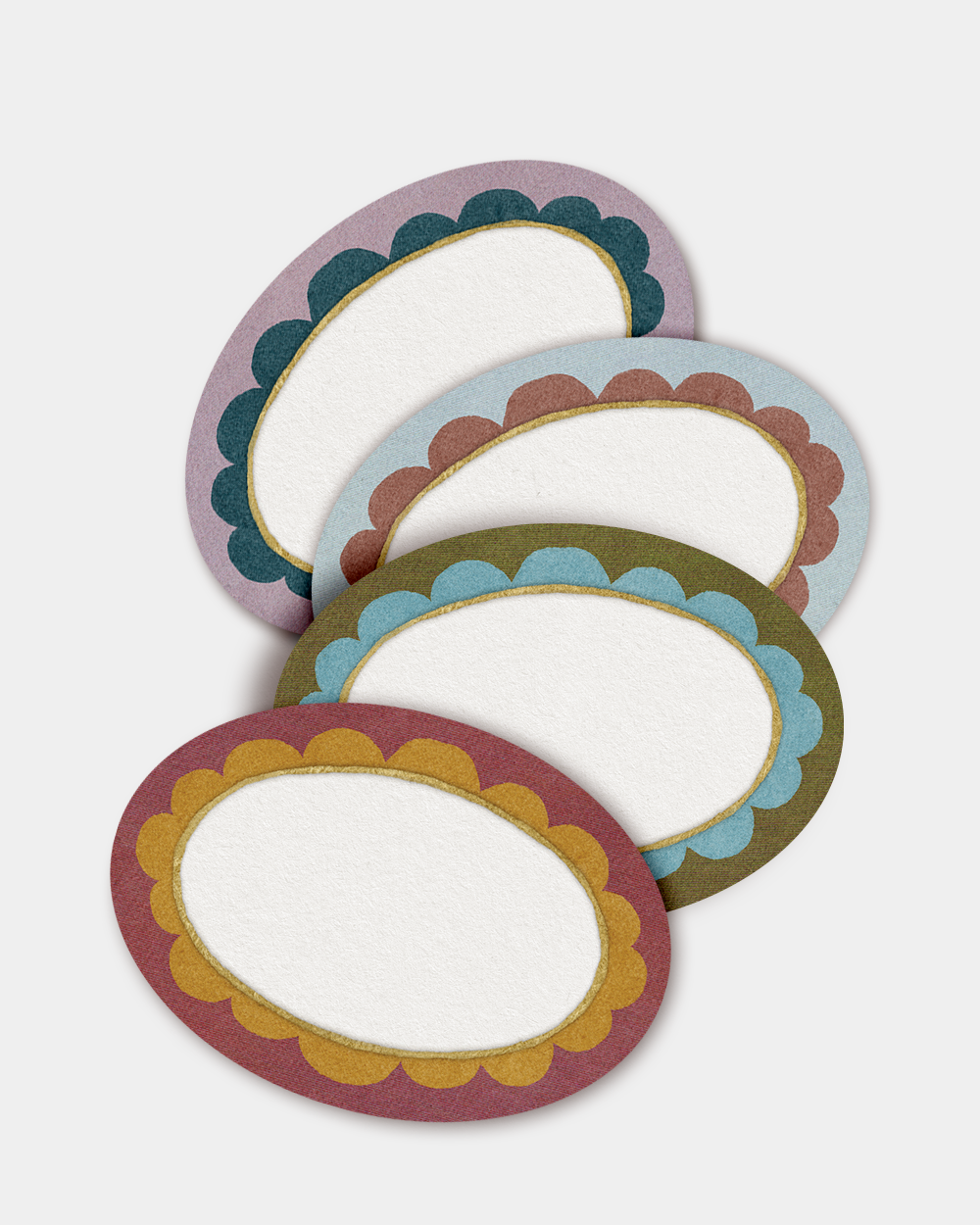 Set of 12 Stickers: Scallop