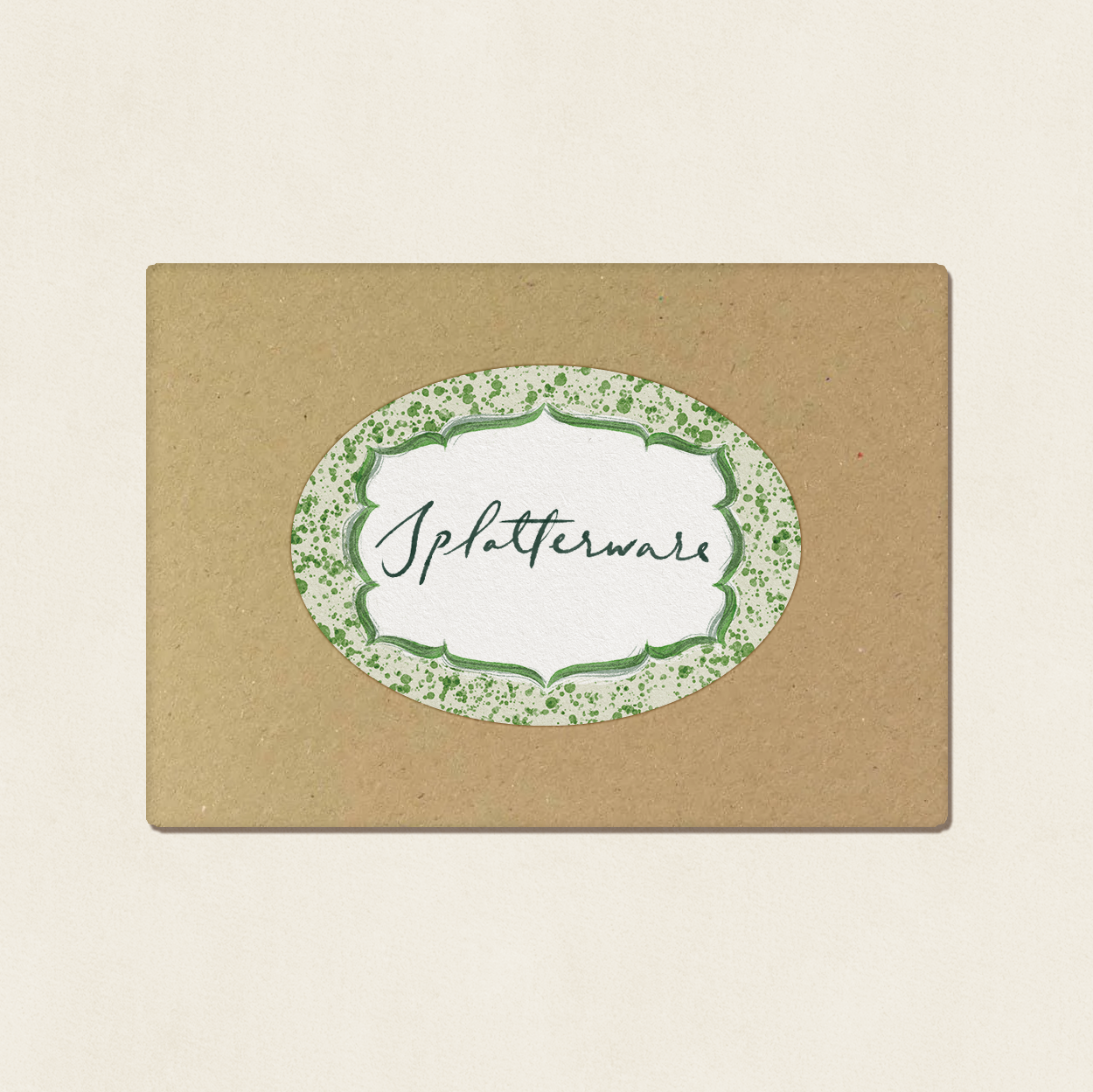 Set of 12 Stickers: Splatterware