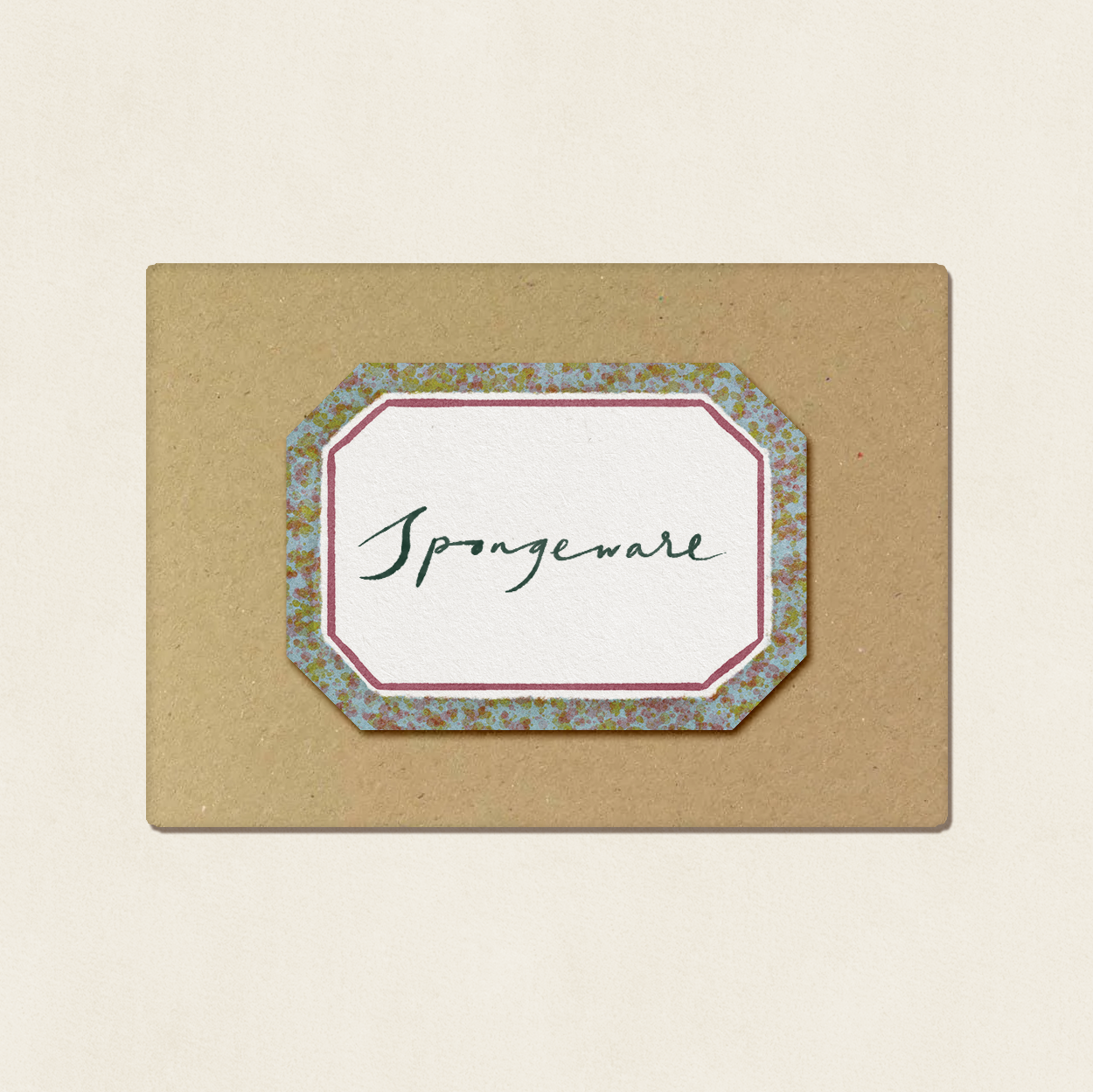 Set of 12 Stickers: Spongeware