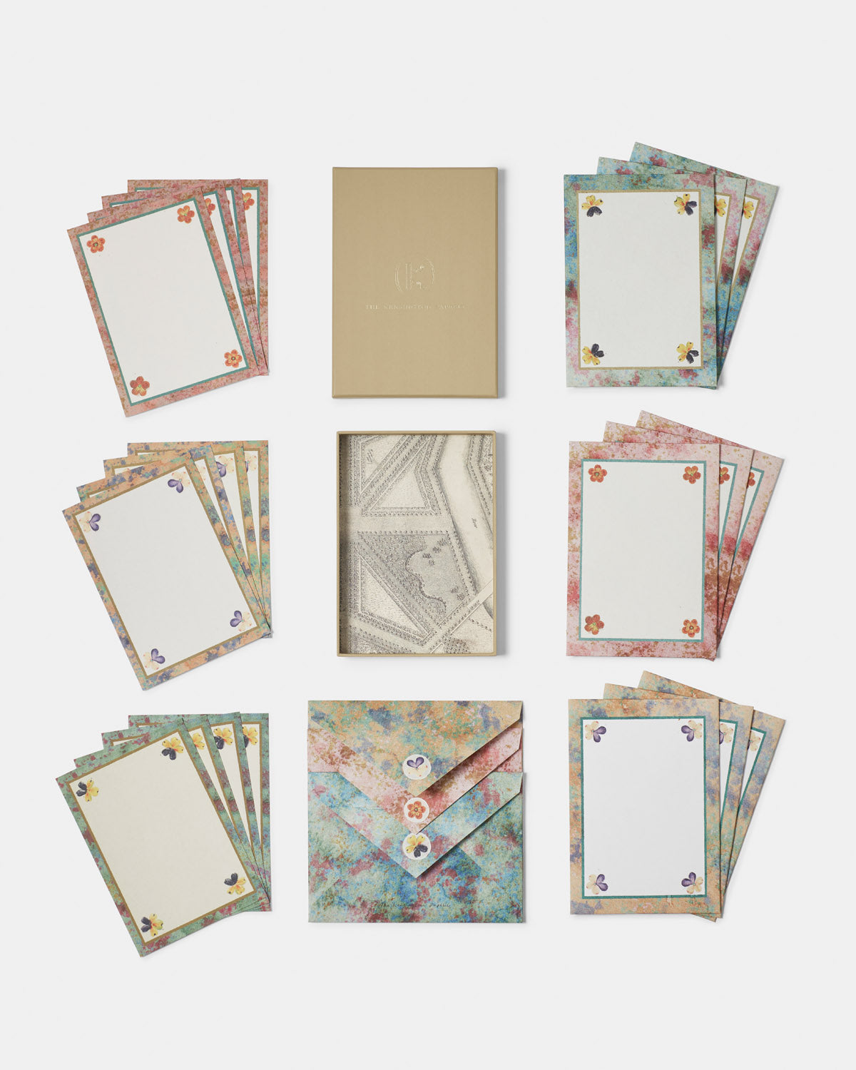 Set of Notecards & Envelopes: Pansy