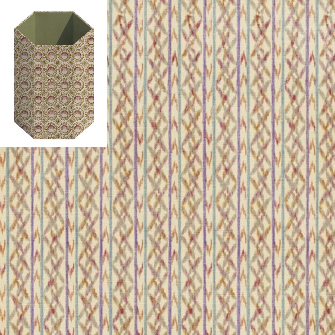 Pencil Pot: Ikat Lilac