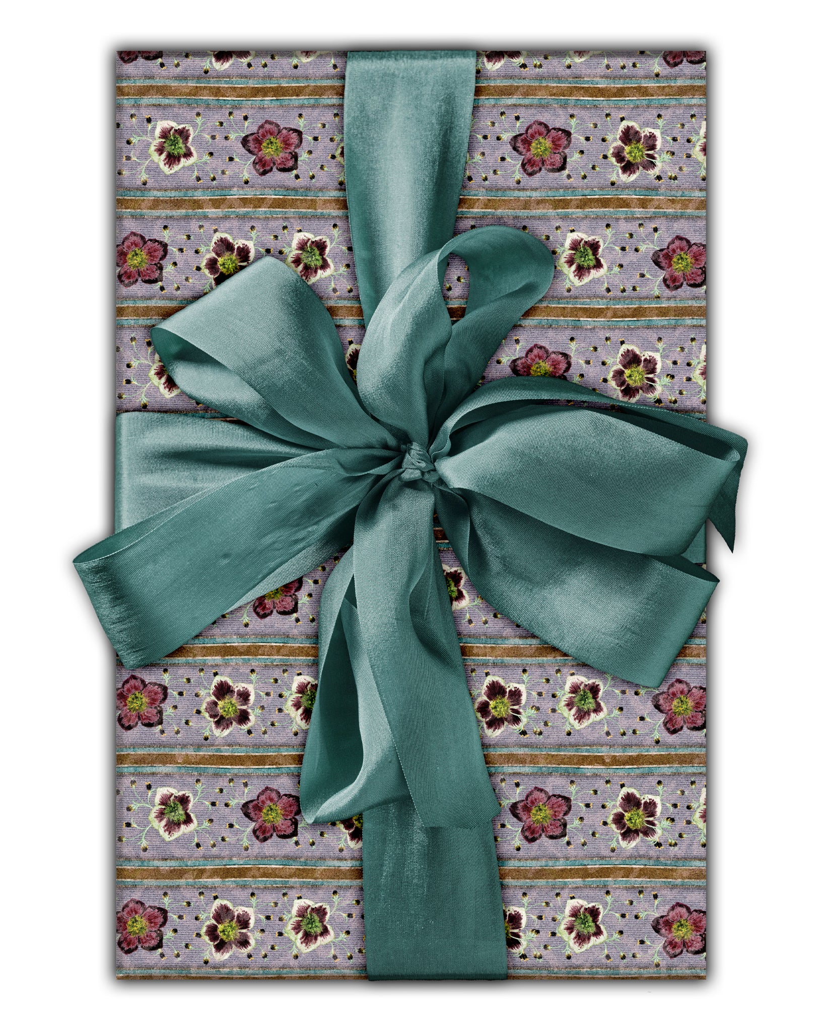 a shot of The kensington Paperie winter rose mauve wrapping paper product