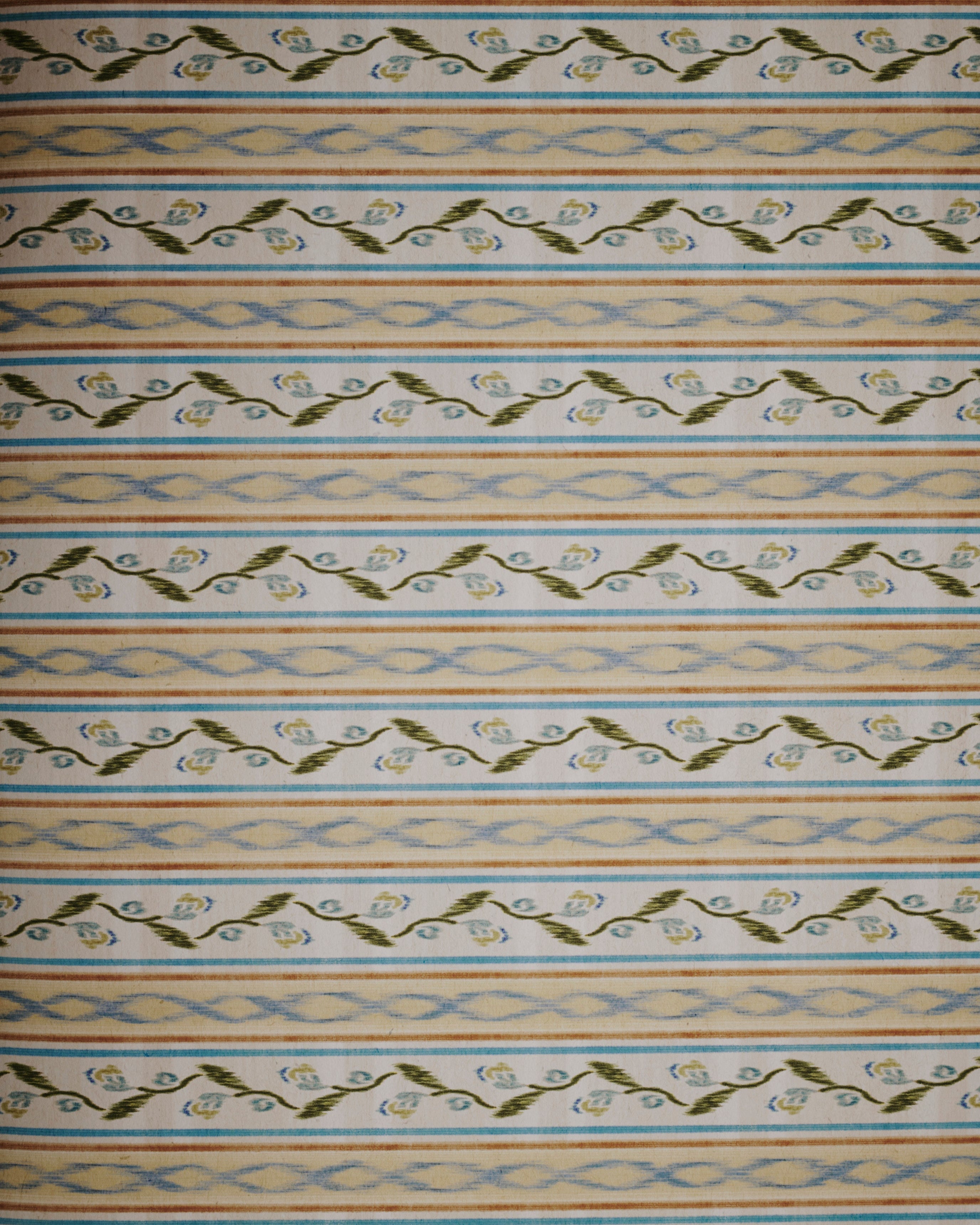 a flat shot of The Kensington paperie Ikat azure product