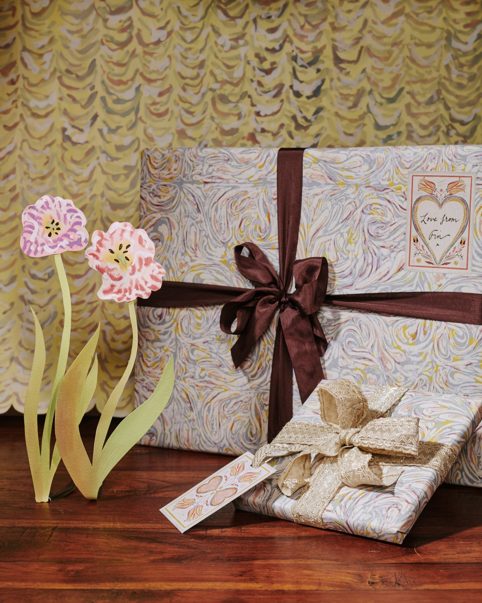 a group shot of The Kensington Paperie wrapping paper collection 
